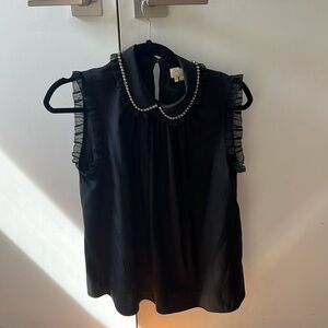 Kate Spade blouse w/ diamond collar missing back button gem, lots of life left.
